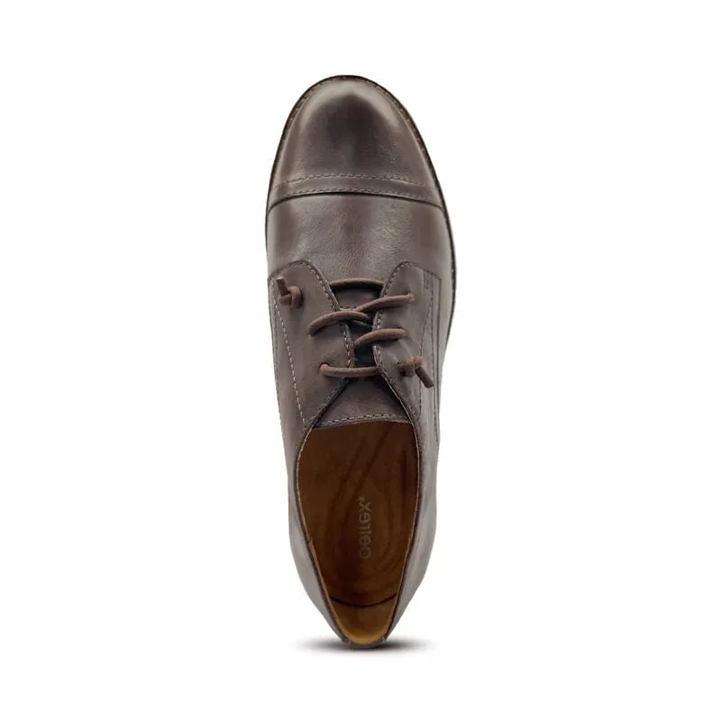 Aetrex Women's Gina Oxfords- Dark Brown