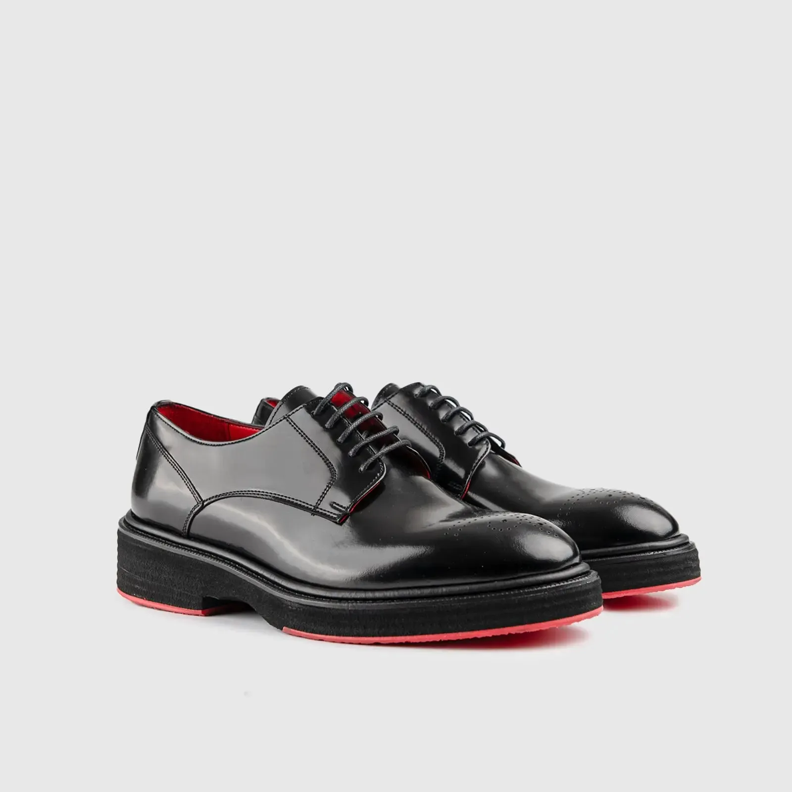 Chunky Sole Dress Oxfords Black  0234/2