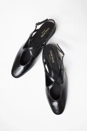 Craftsman Made Leather100% Elegant Cross Design Flats
