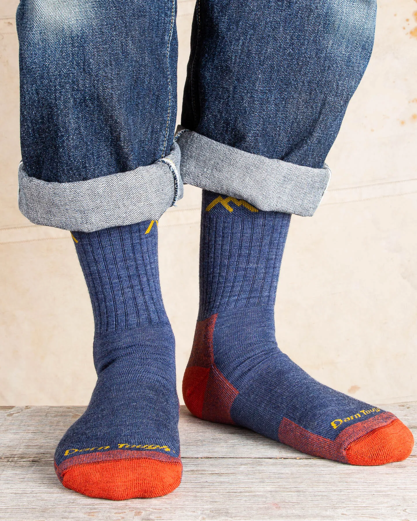 Darn Tough 1466 Denim Wool Socks Hiker Micro Crew Sock Cushion