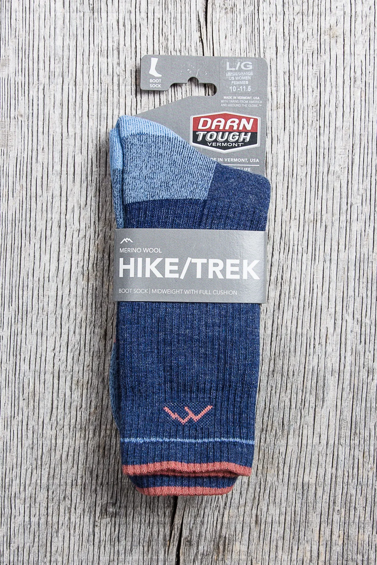 Darn Tough 1908 Denim Womens Wool Socks Hiker Boot Sock Full Cushion