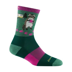 DARN TOUGH CRITTER CLUB CREW SOCKS MOSS - WOMENS