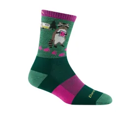 Darn Tough Critter Club Lightweight Micro Crew Sock with Cushion (Women) - Moss
