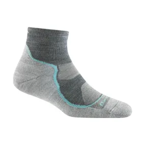 Darn Tough Vermont Women's Light Hiker Quarter Lightweight Hiking Sock - Slate