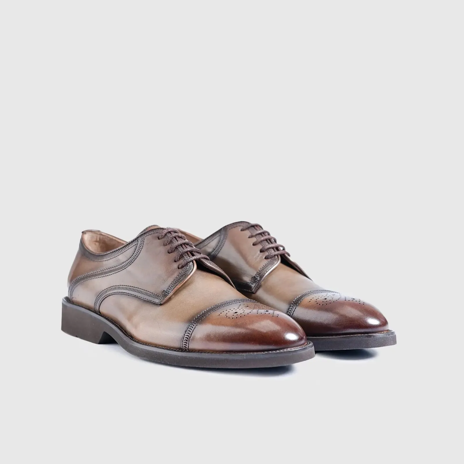 Dress Oxfords 123-54 Tan Brown