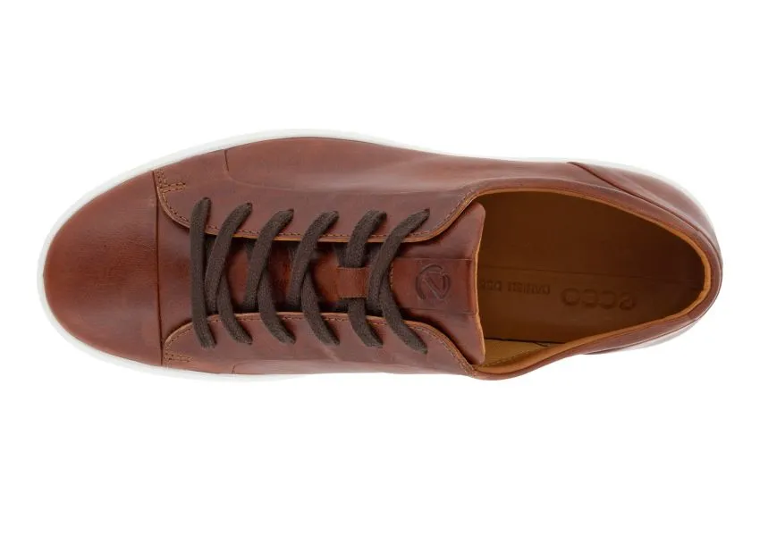Ecco Men's Soft 7 Lace Sneakers- Cognac
