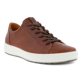 Ecco Men's Soft 7 Lace Sneakers- Cognac