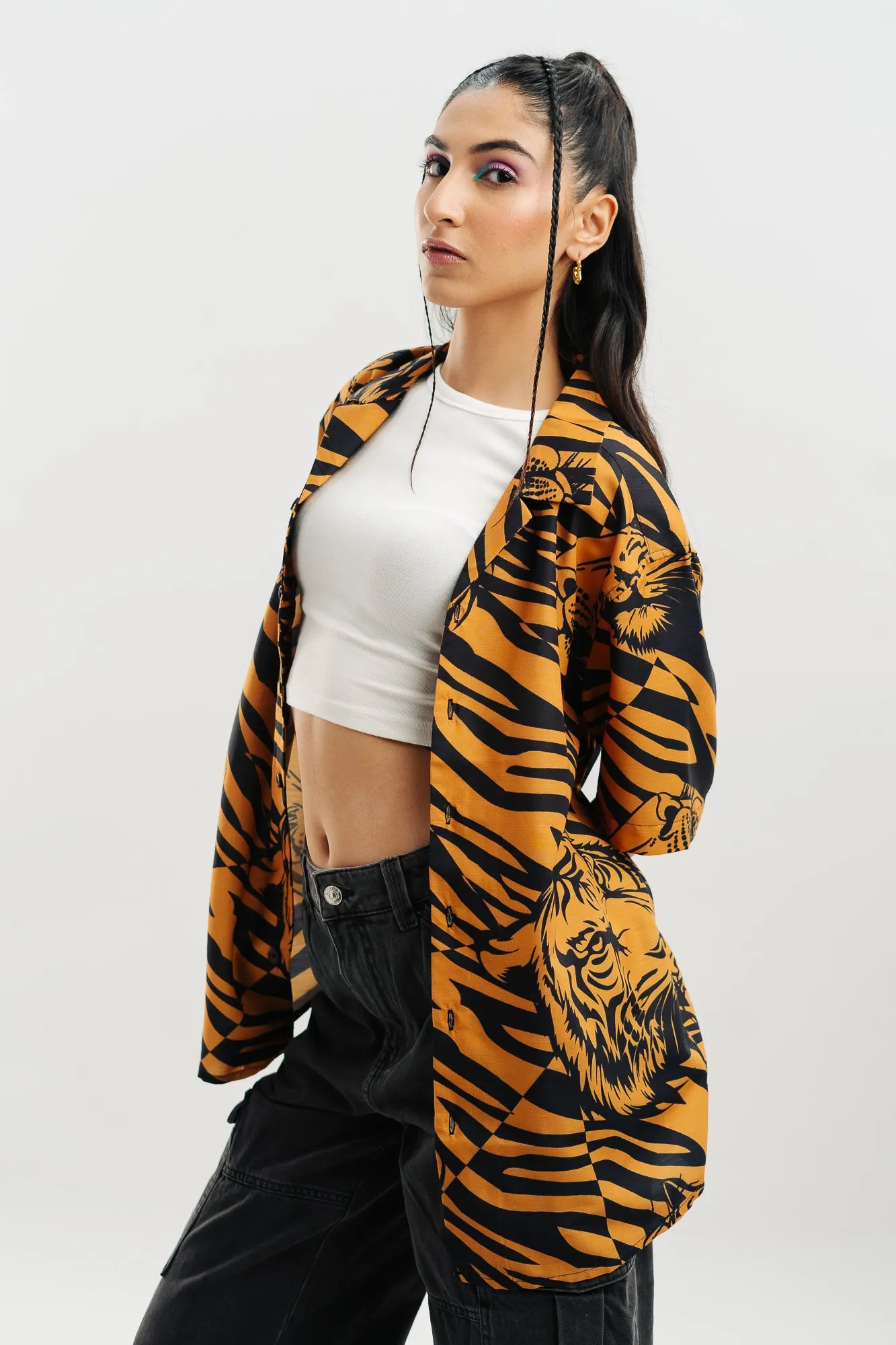 Feline Pattern Shirt