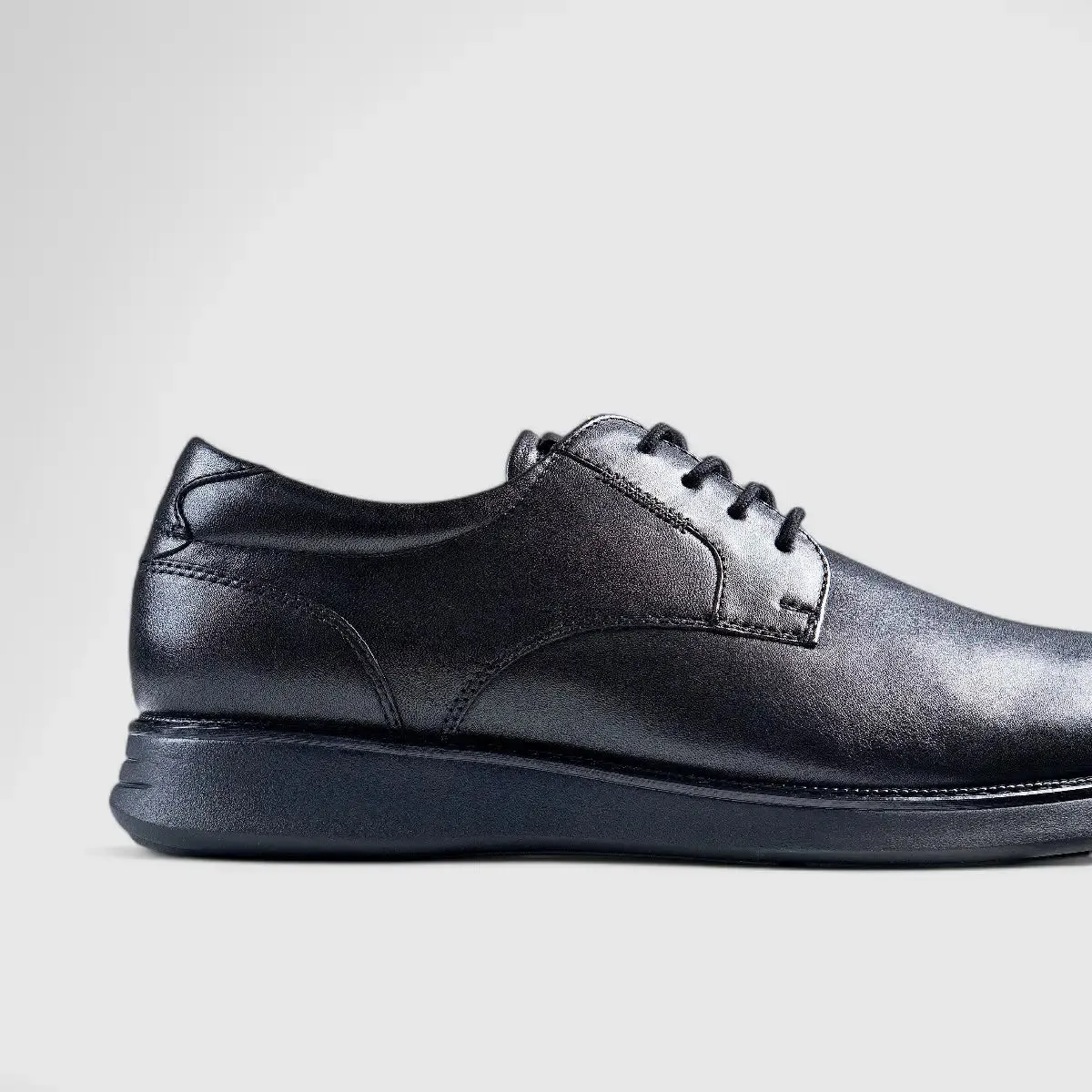 Florsheim Launch Plain Toe Lace Up Black 14440