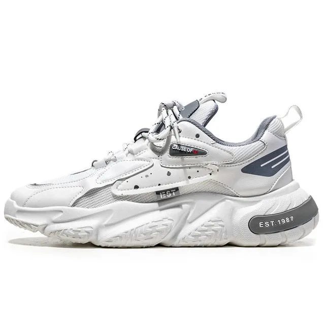 Hip-Hop Mixed Color Air Mesh Sneakers