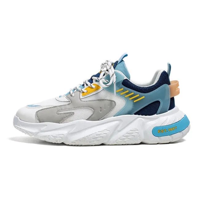 Hip-Hop Mixed Color Air Mesh Sneakers