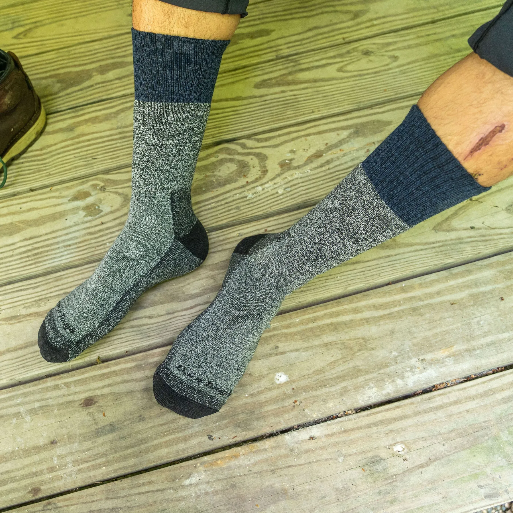 Men's Boot Scout Midweight Hiking Socks (Denim)