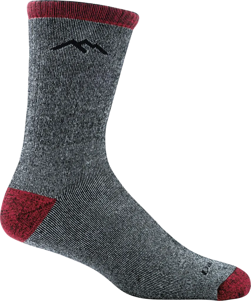 Men's Micro Crew Mountaineering Heavyweight Hiking Socks (Smoke)