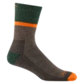 Men's Micro Crew Ranger Midweight Hiking Socks (Brown)
