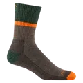 Men's Micro Crew Ranger Midweight Hiking Socks (Brown)