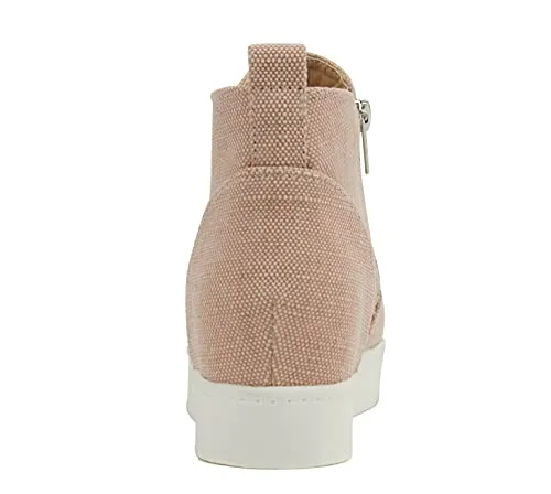 Soda Taylor Nubuck Hight Top Slip On Fashion Sneakers Mauve (7, Mauve Canvas)