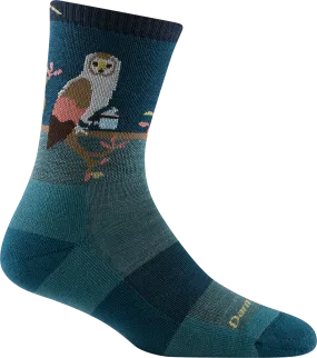 Women's Micro Crew Critter Club Lightweight Hiking Socks (Teal)