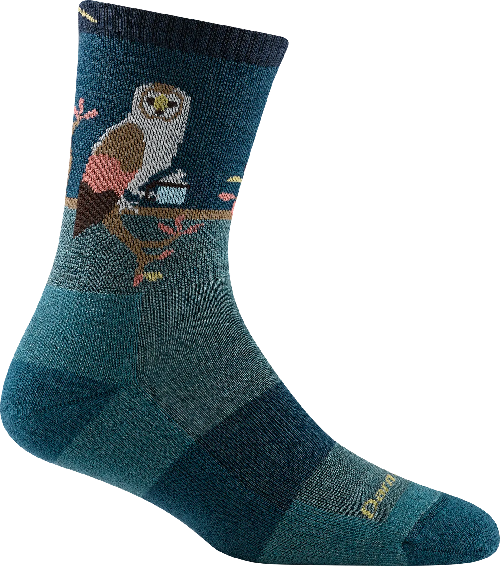 Women's Micro Crew Critter Club Lightweight Hiking Socks (Teal)